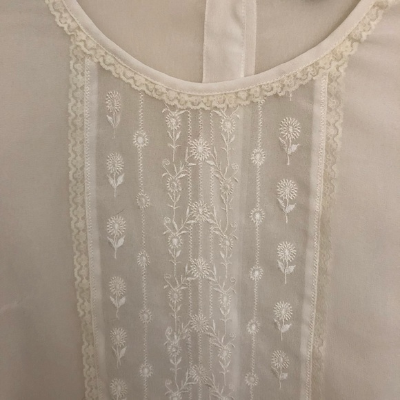 Top Shop Romantic Silk Blouse - Picture 2 of 4